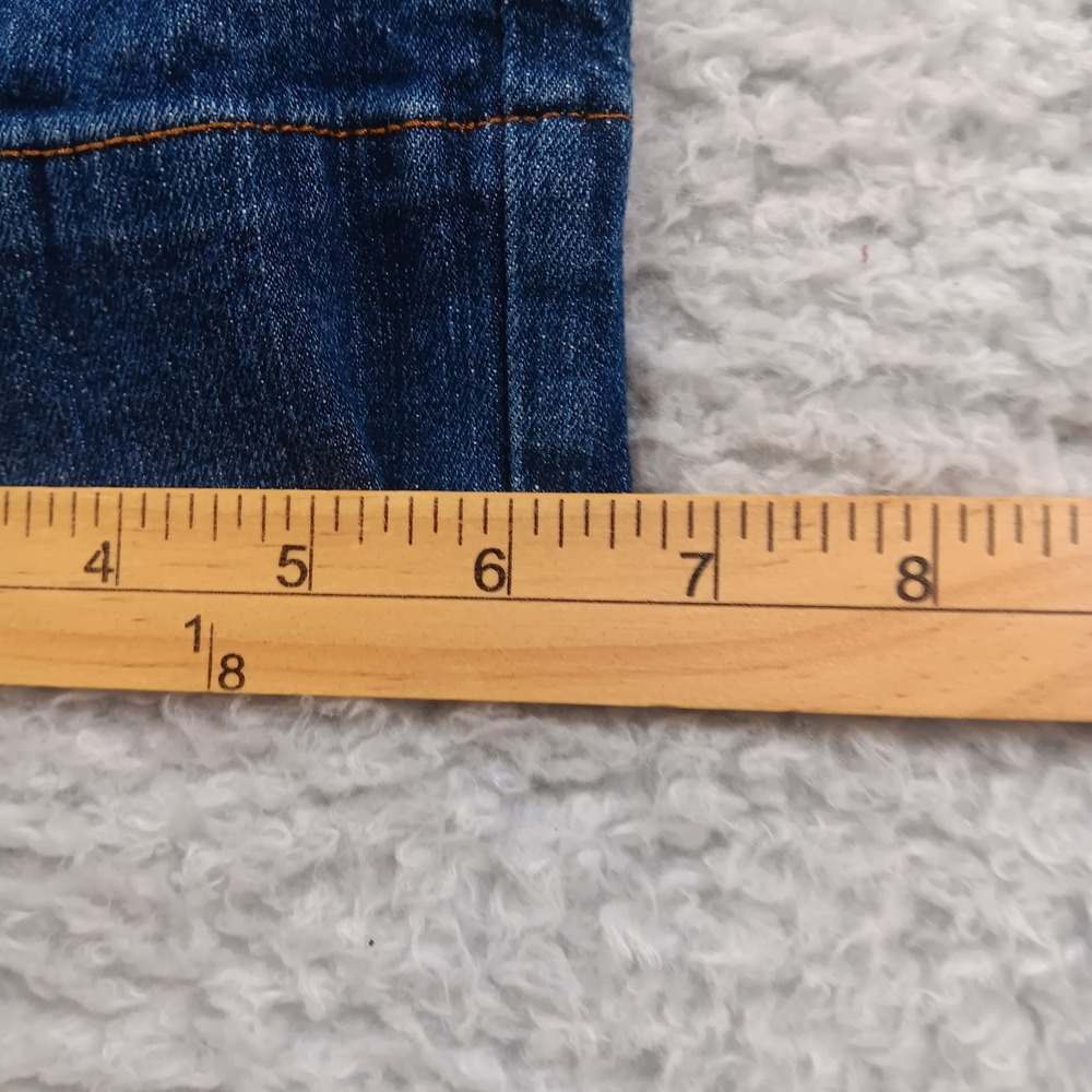 The Limited Capri Jean Womens 8 Blue Dark Wash Stretch Wide Cuff Denim - Picture 7 of 8